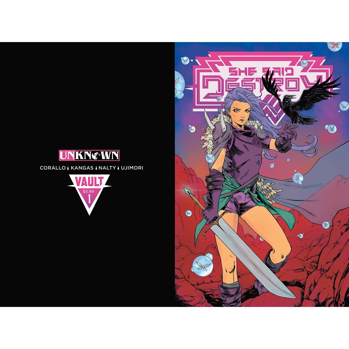 SHE SAID DESTROY #1 UNKNOWN COMICS CREEES EXCLUSIVE 5/29/2019