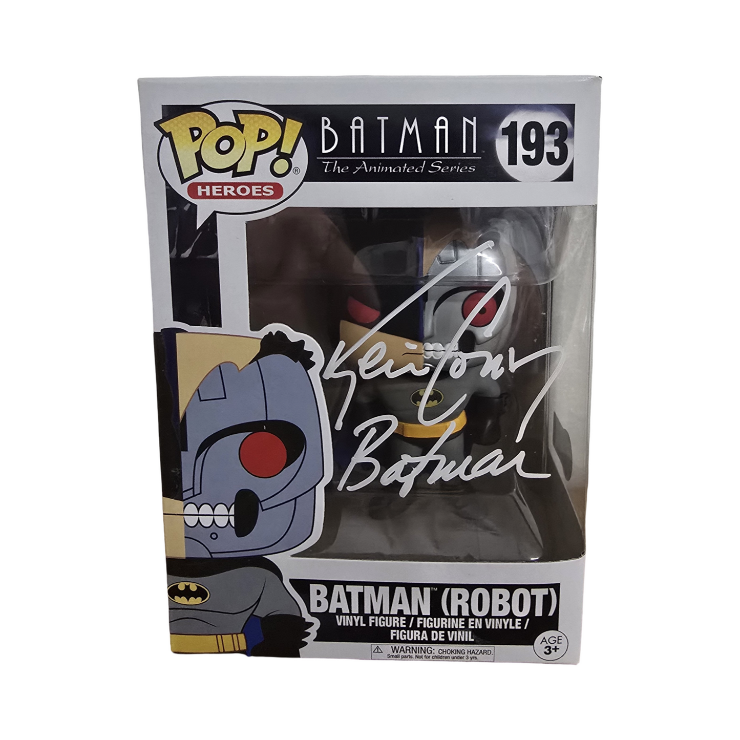 Kevin Conroy signed Batman (Robot) Funko POP! The Animated Series #193 Beckett Authenticated autograph