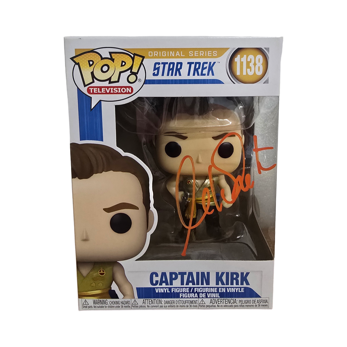 William Shatner signed Captain Kirk Funko POP! Star Trek #1138 JSA Authenticated autograph