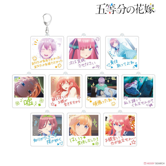 The Quintessential Quintuplets Trading Words Acrylic Key Ring Blind Box (1 Blind Box)