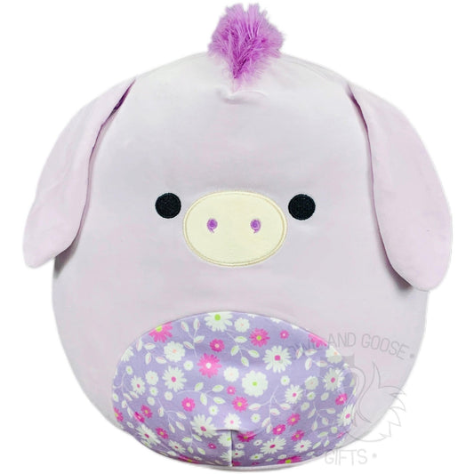 12 Inch Delzi the Donkey Floral Squishmallow