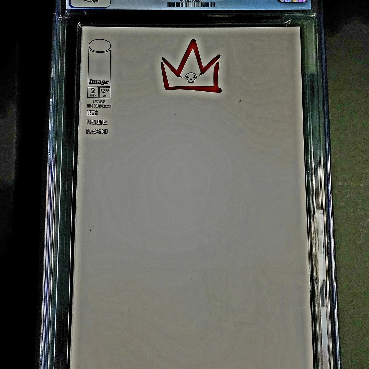 Image King Spawn #2 SDCC Exclusive Blank Variant CGC 9.8