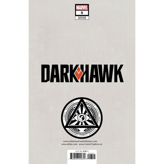 DARKHAWK #5 (OF 5) UNKNOWN COMICS TAURIN CLARKE EXCLUSIVE VAR (12/22/2021) (01/12/2022) - Plastic Empire