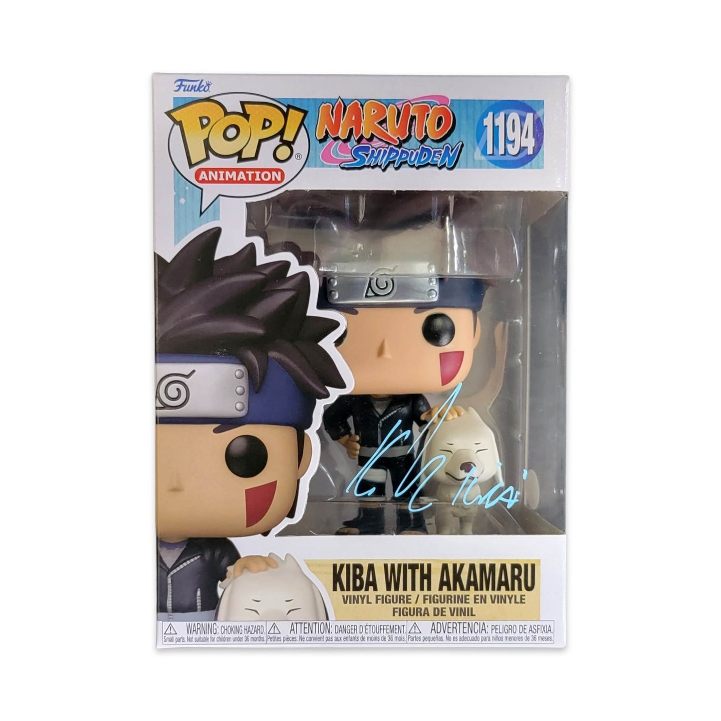 Kyle Herbert signed Kiba with Akamaru Funko Pop! Naruto #1194 JSA Authenticated autograph - Plastic Empire