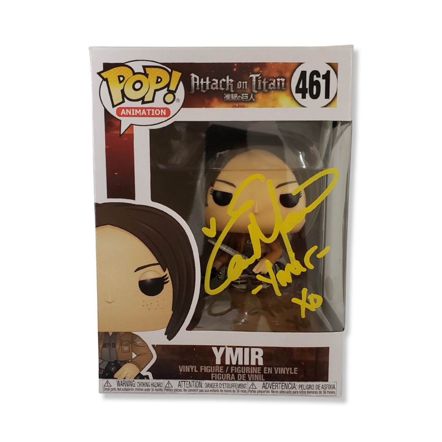 Elizabeth Maxwell signed Ymir Funko POP! Attack on Titan #461 JSA Authenticated autograph - Plastic Empire
