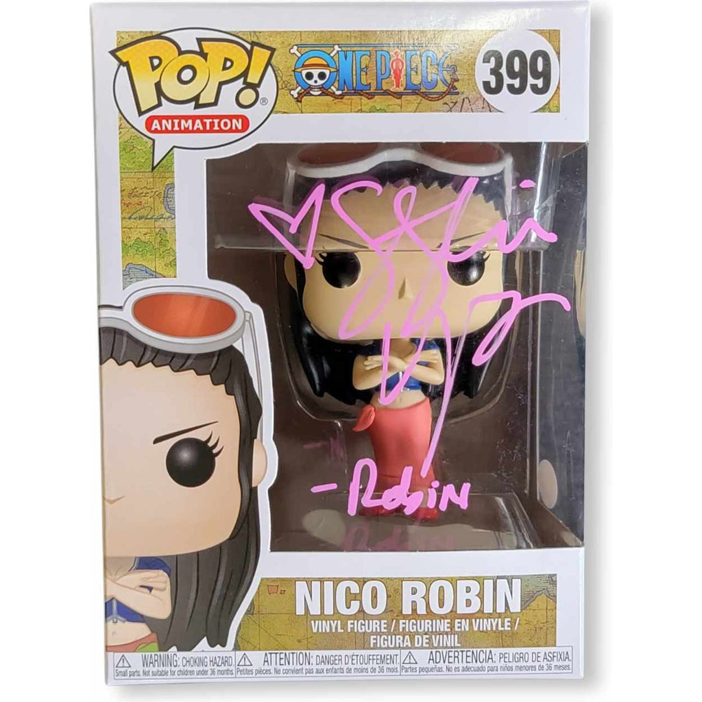 STEPHANIE YOUNG SIGNED ONE PIECE NICO ROBIN FUNKO POP! 399 AUTOGRAPH