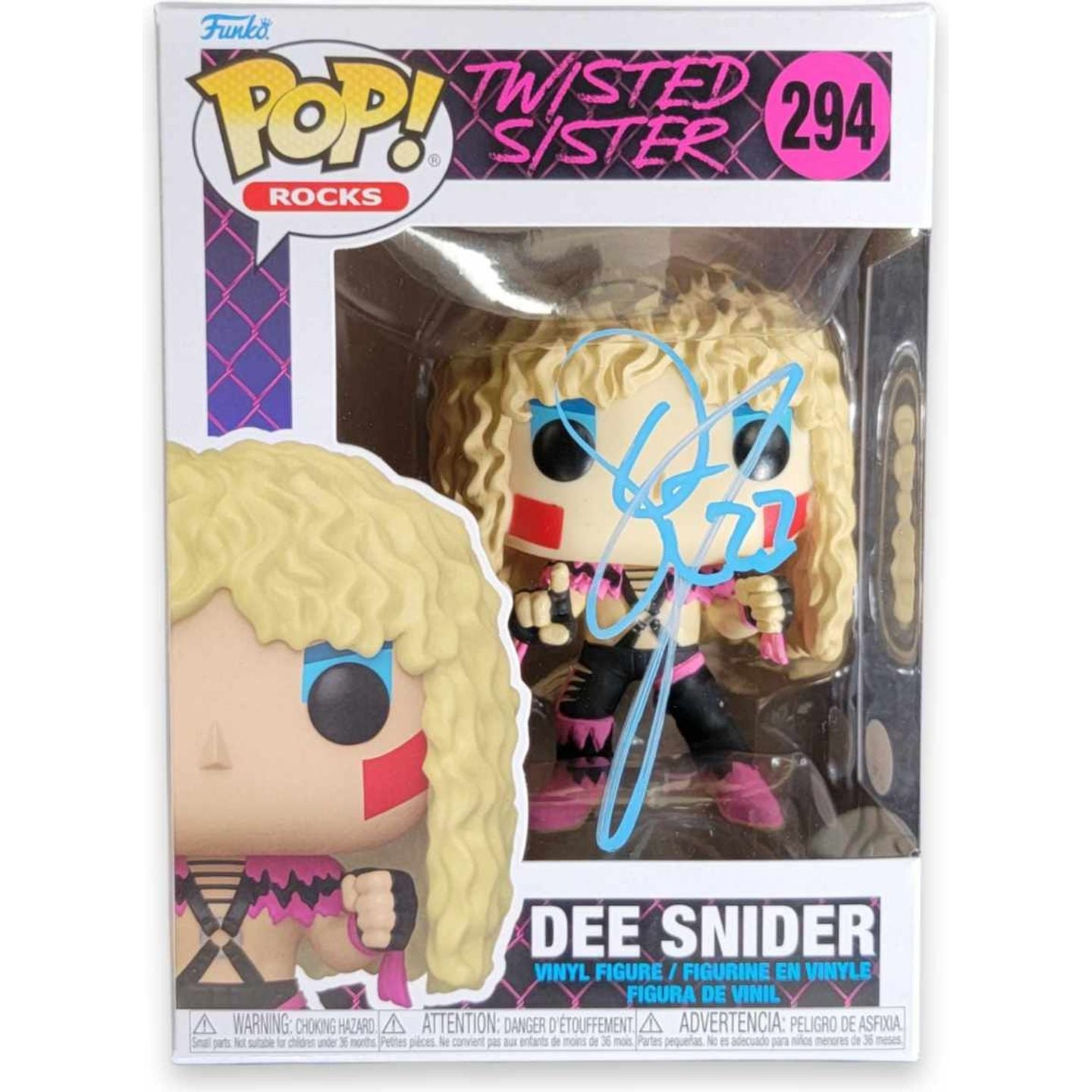 Dee Snider signed Twisted Sister Funko Pop! Rocks #294 JSA Authenticated autograph - Plastic Empire