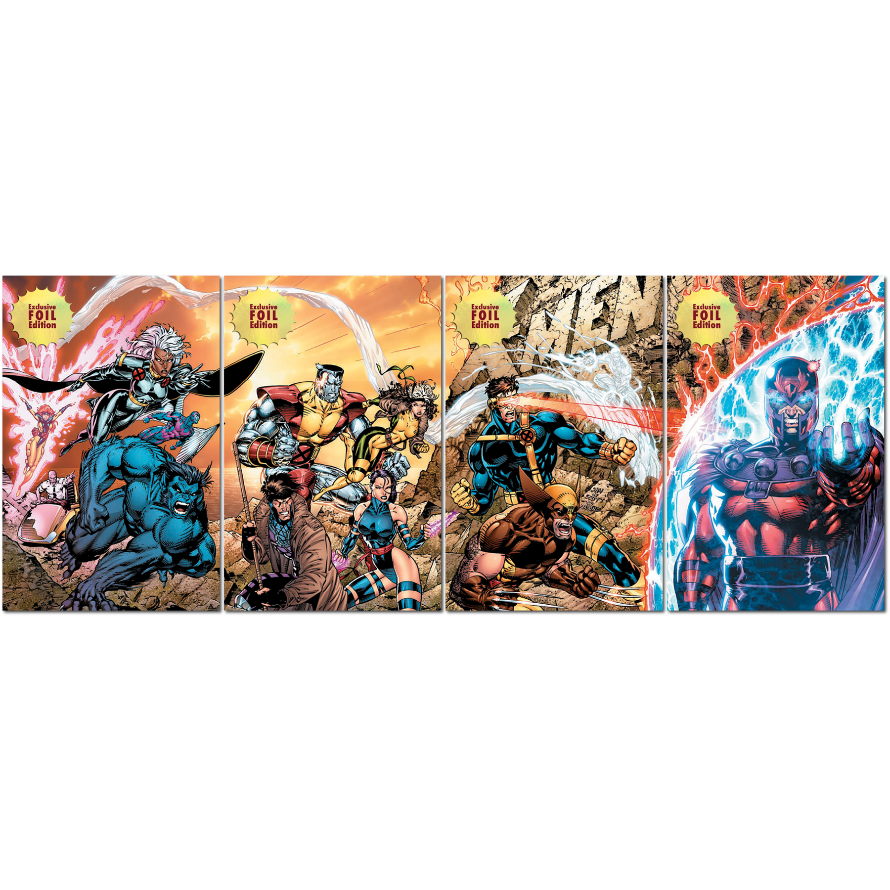 4 PACK 🚨 Limited Edition! 🚨] [FOIL] X-Men 1991 #1 Facsimile
