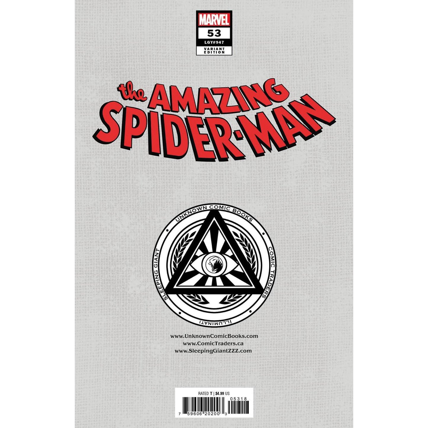 AMAZING SPIDER-MAN #53 UNKNOWN COMICS DERRICK CHEW EXCLUSIVE VAR (07/10/2024)