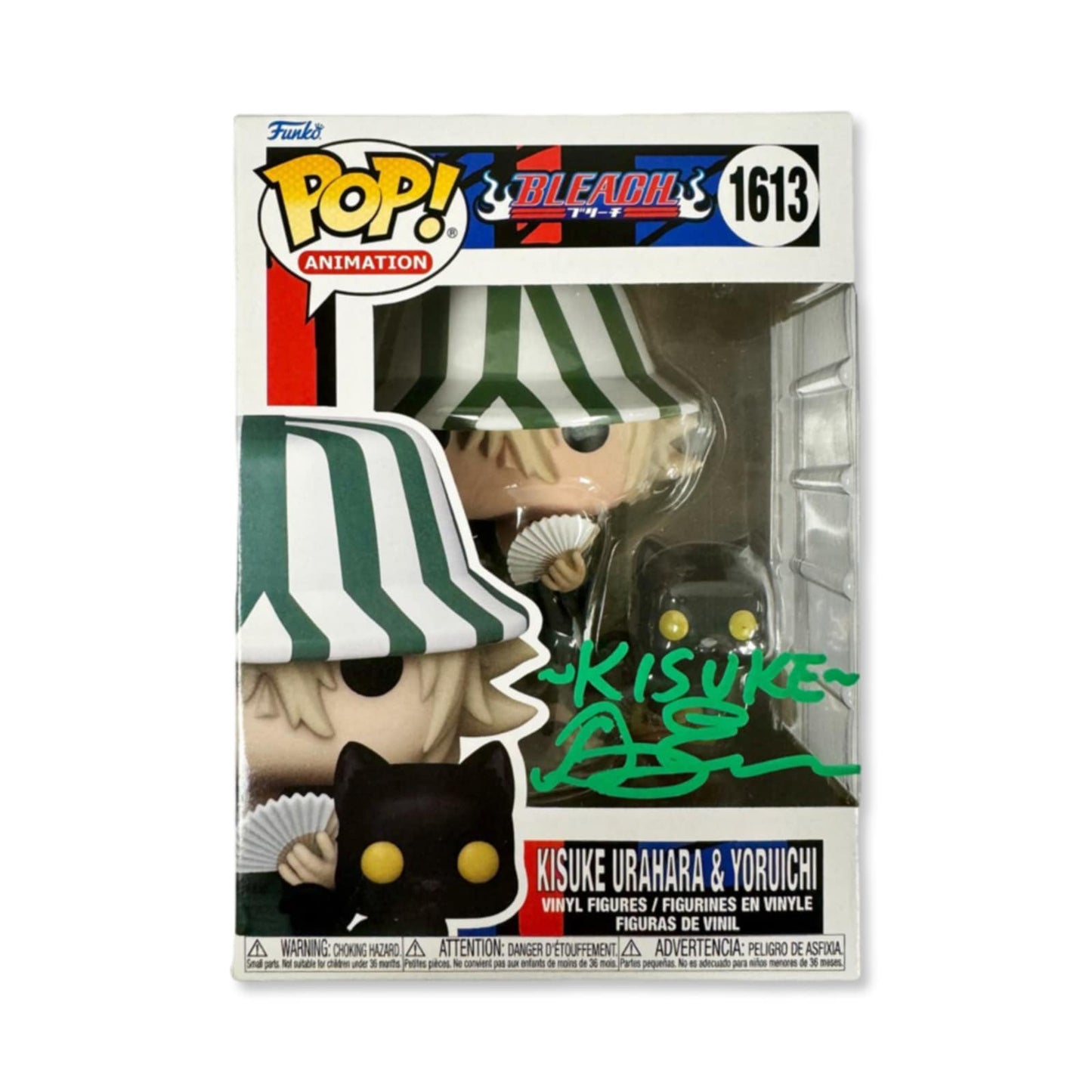 Doug Erholtz signed Kisuke Urahara Funko POP! Bleach #1613 JSA Authenticated autograph