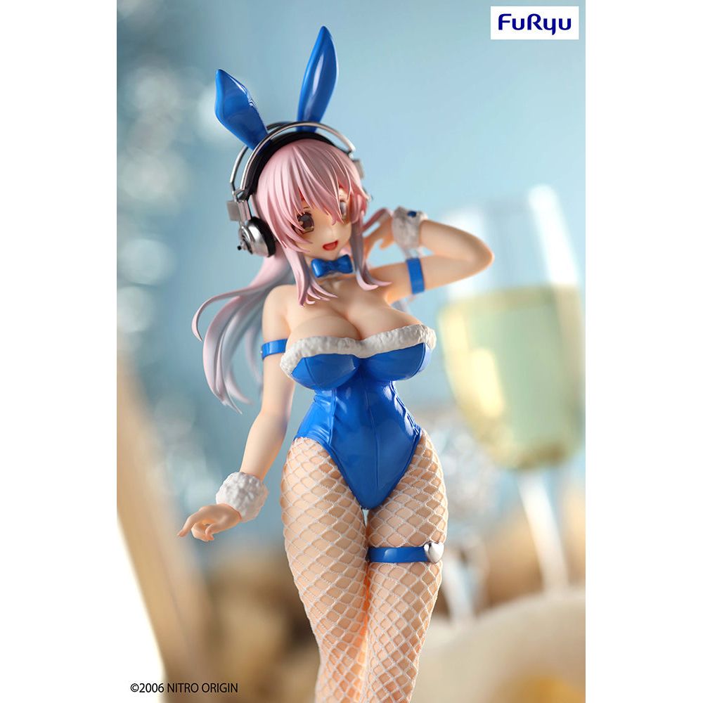Super Sonico - Super Sonico BiCute Bunnies Figure (Blue Rabbit Ver.)