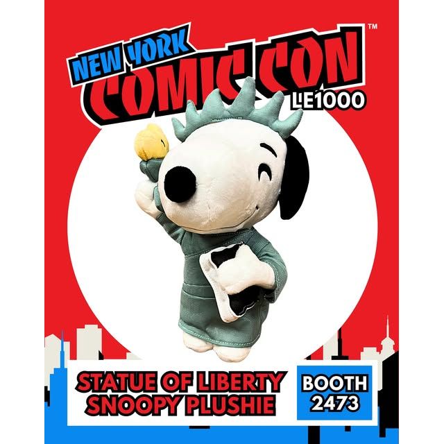 NYCC 2025 Statue of Liberty Snoopy 9" Plush Exclusive LE 1000