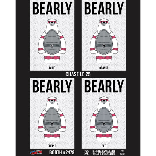 NYCC 2025 Bearly Available Turtle Shells Pin Set (4) Plastic Empire Exclusive LE 75 w/ Chance of LE 25 Chase