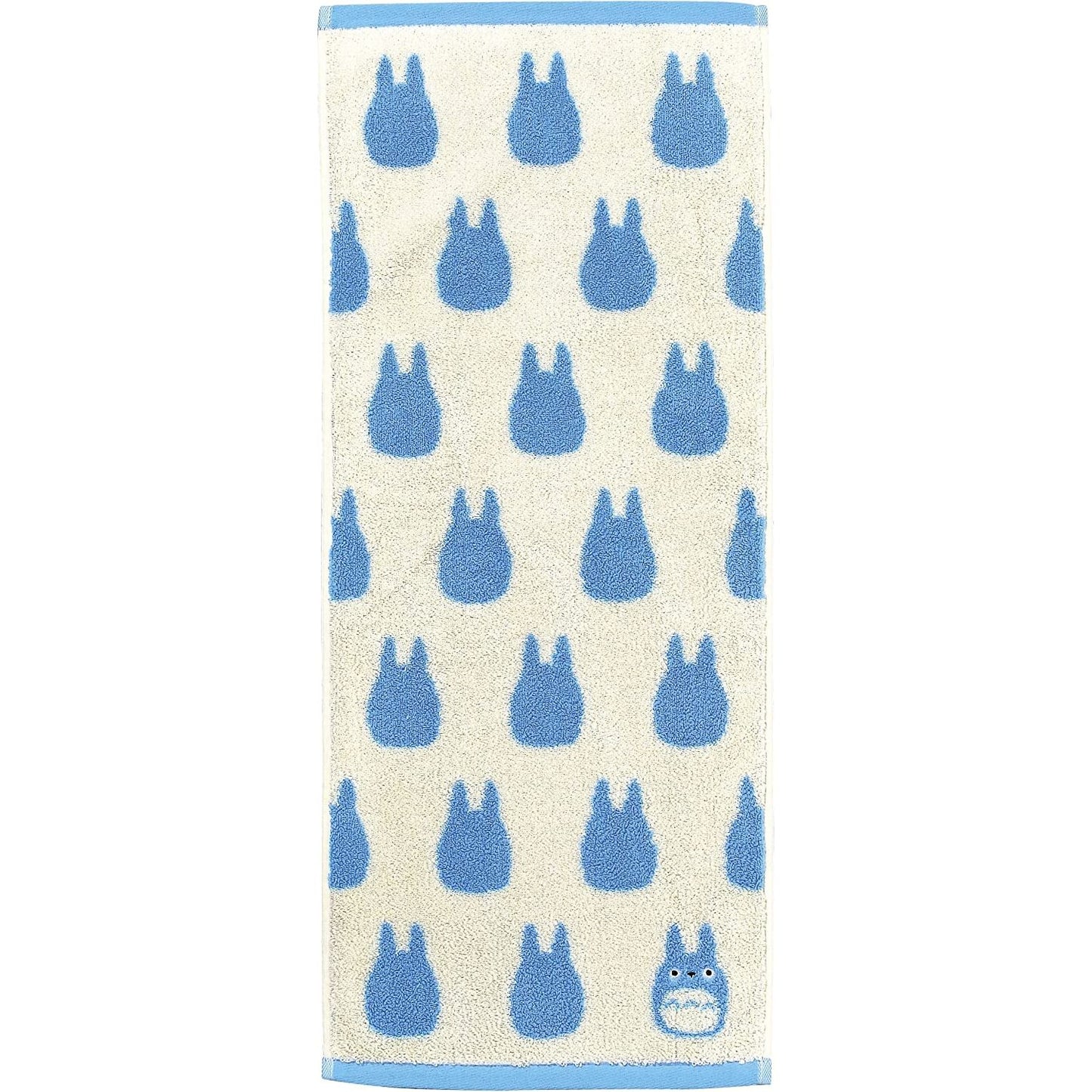 Studio Ghibli Silhouette Series (Face Towel) My Neighbor Totoro Marushin Silhouette Towel Series Light Blue