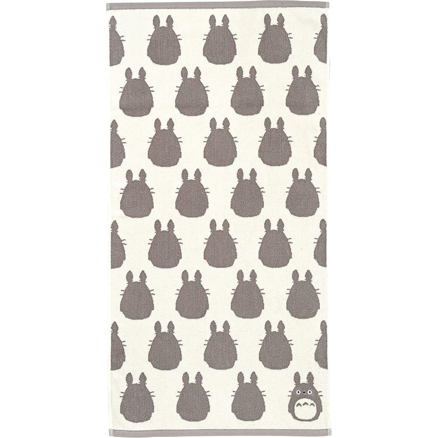 My Neighbor Totoro Big Bath Towel Grey and White