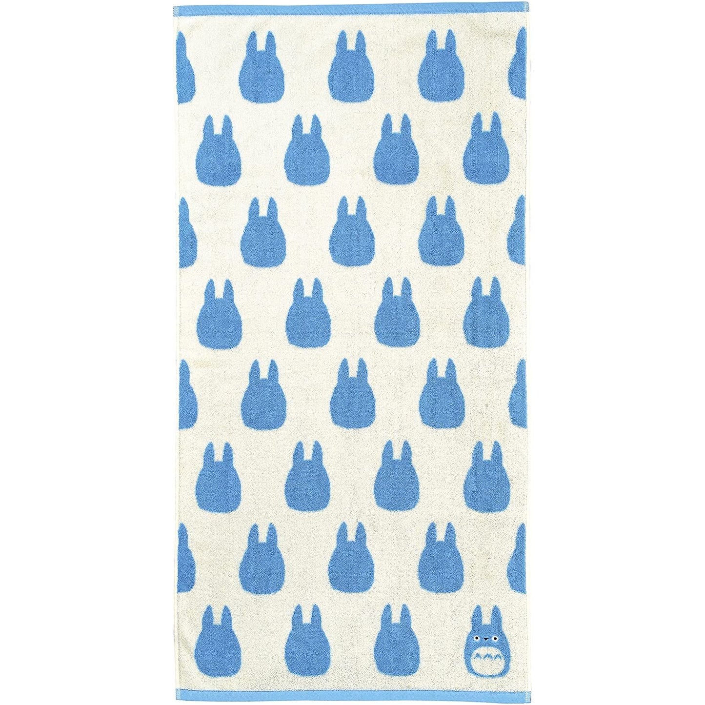 Studio Ghibli Silhouette Series (Bath Towel) My Neighbor Totoro Marushin Silhouette Towel Series Light Blue