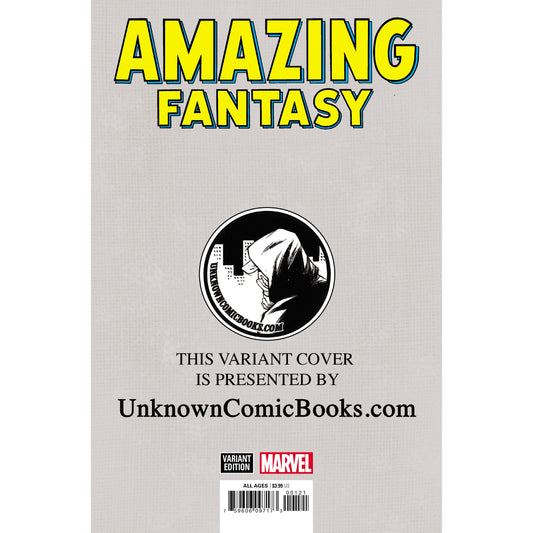 AMAZING FANTASY #15 FACSIMILE EDITION UNKNOWN COMICS EXCLUSIVE HOMAGE (10/09/2019)