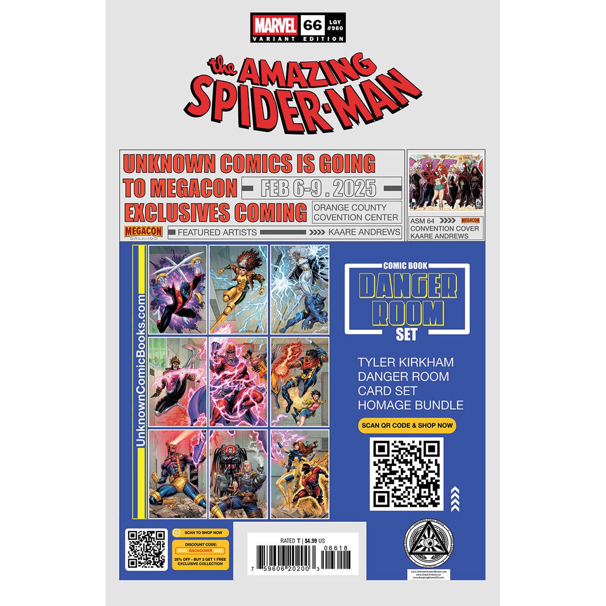 Amazing Spider-Man #66 Unknown Comics Gabriele Dell’Otto Exclusive Virgin Var (01/22/2025)