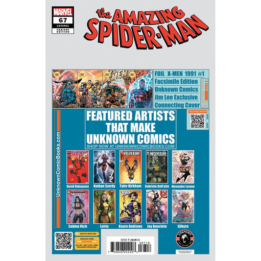Amazing Spider-man #67 Unknown Comic Alexander Lozano Exclusive Virgin Var (02/12/2025)