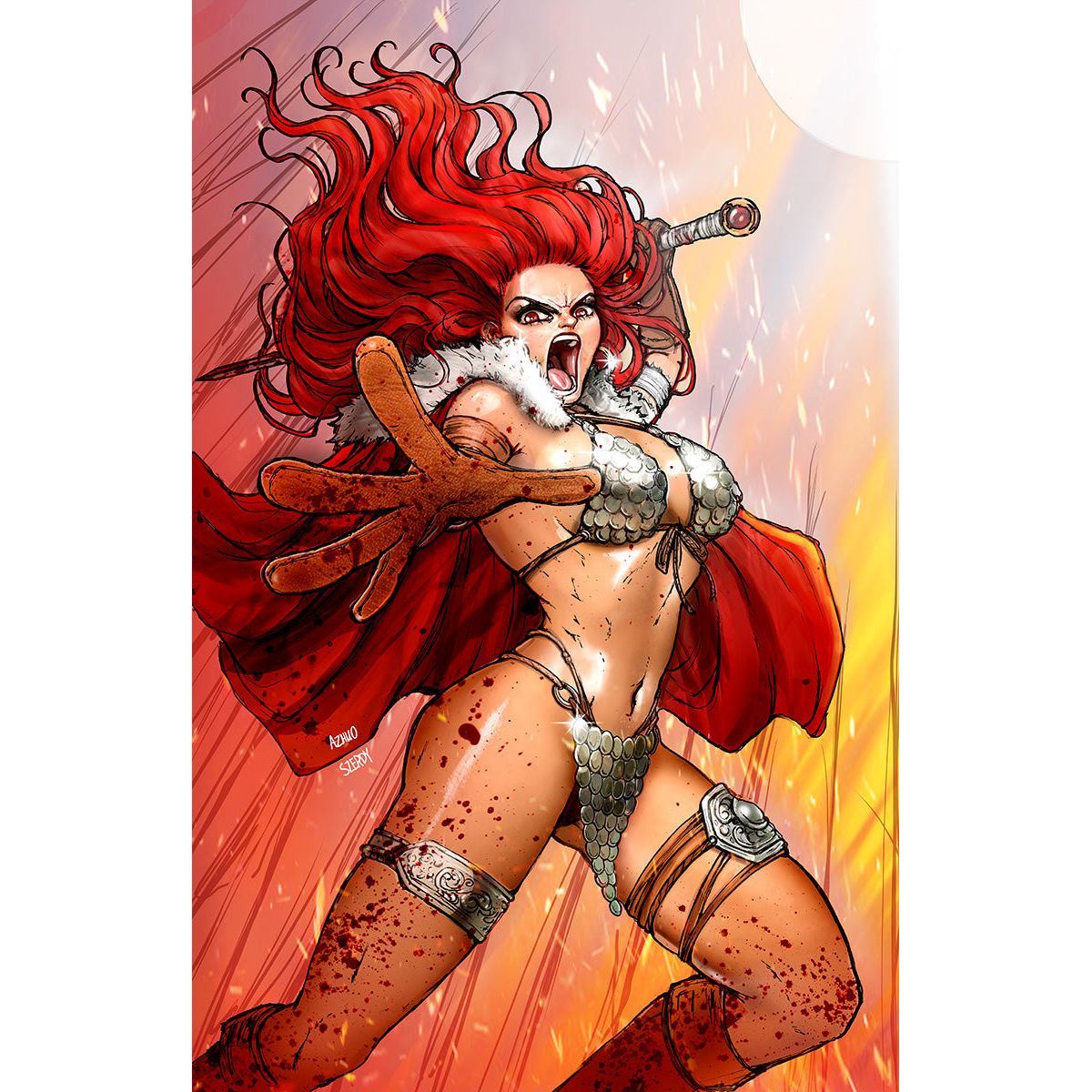 RED SONJA 2023 #3 UNKNOWN COMICS ANNA ZHUO EXCLUSIVE VIRGIN VAR (10/04/2023) - Plastic Empire