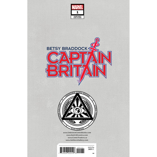BETSY BRADDOCK: CAPTAIN BRITAIN #1 UNKNOWN COMICS MIGUEL MERCADO EXCLUSIVE VOGUE VAR (02/22/2023) - Plastic Empire