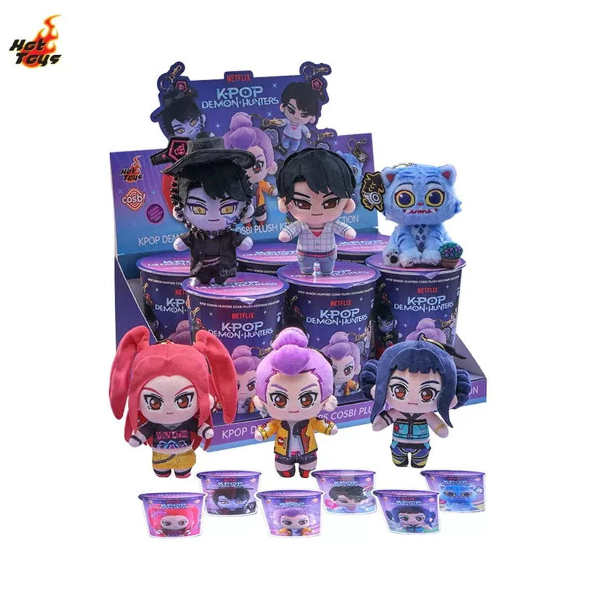 Hot Toys Cosbi KPop Demon Hunters Plush Keychain Single Blind Box
