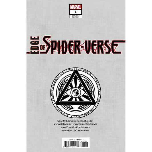EDGE OF SPIDER-VERSE #1 UNKNOWN COMICS TYLER KIRKHAM EXCLUSIVE VIRGIN VAR (08/03/2022) - Plastic Empire