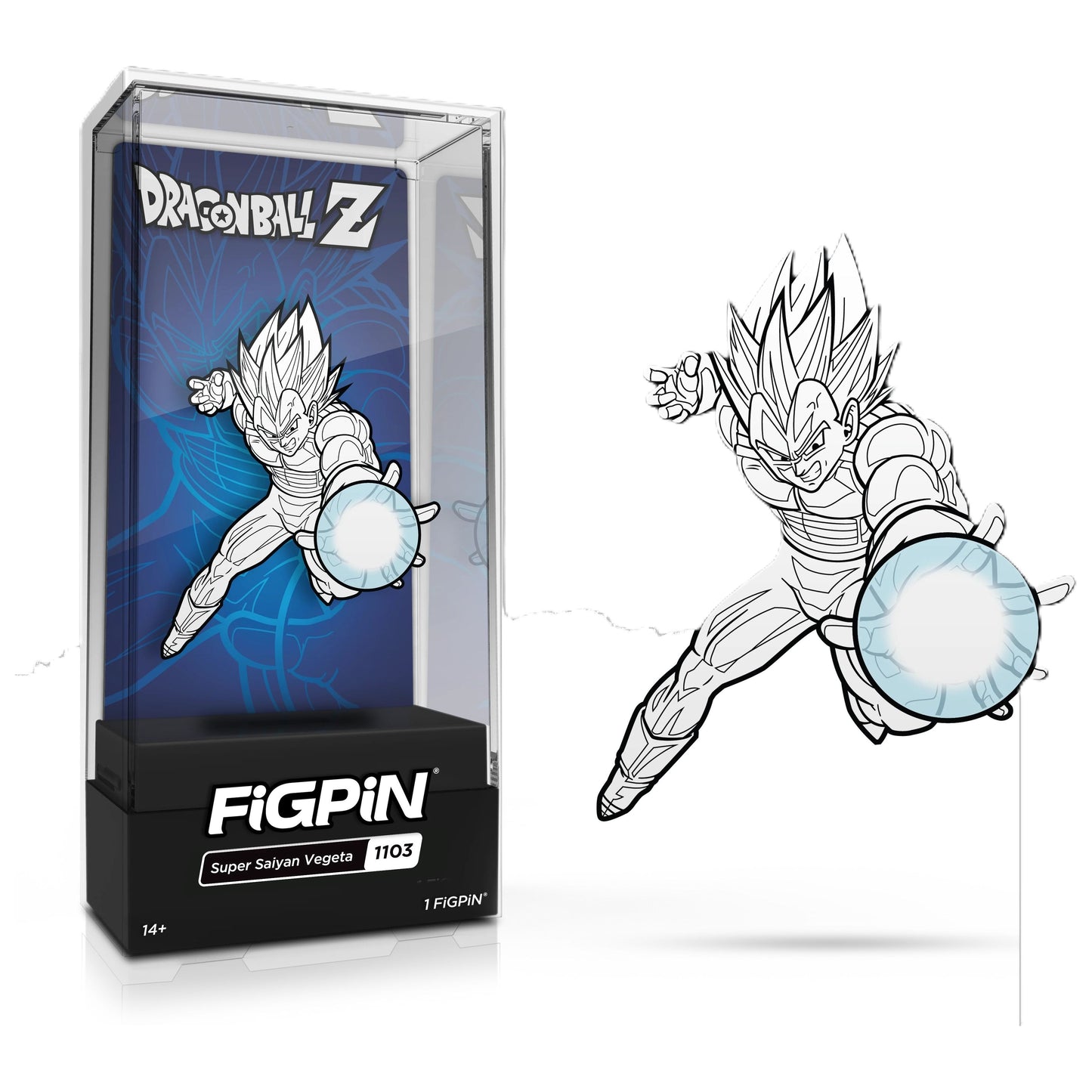 Figpin Vegeta GITD from Dragonball Z #1103 CC Ex LE 2000 - Plastic Empire