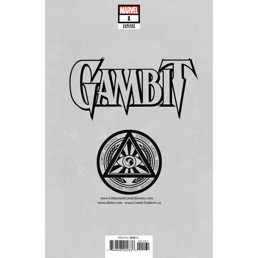 GAMBIT 1 UNKNOWN COMICS BLANK EXCLUSIVE VAR (07/06/2022) (07/27/2022) - Plastic Empire
