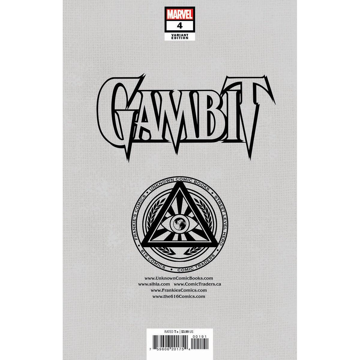 GAMBIT #4 UNKNOWN COMICS TONY DANIEL EXCLUSIVE VIRGIN VAR (10/12/2022) - Plastic Empire