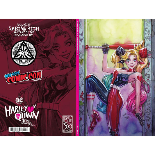 Harley Quinn 30Th Anniversary Special #1 Unknown Comics Sabine Rich Exclusive Nycc 2022 Foil Virgin Var