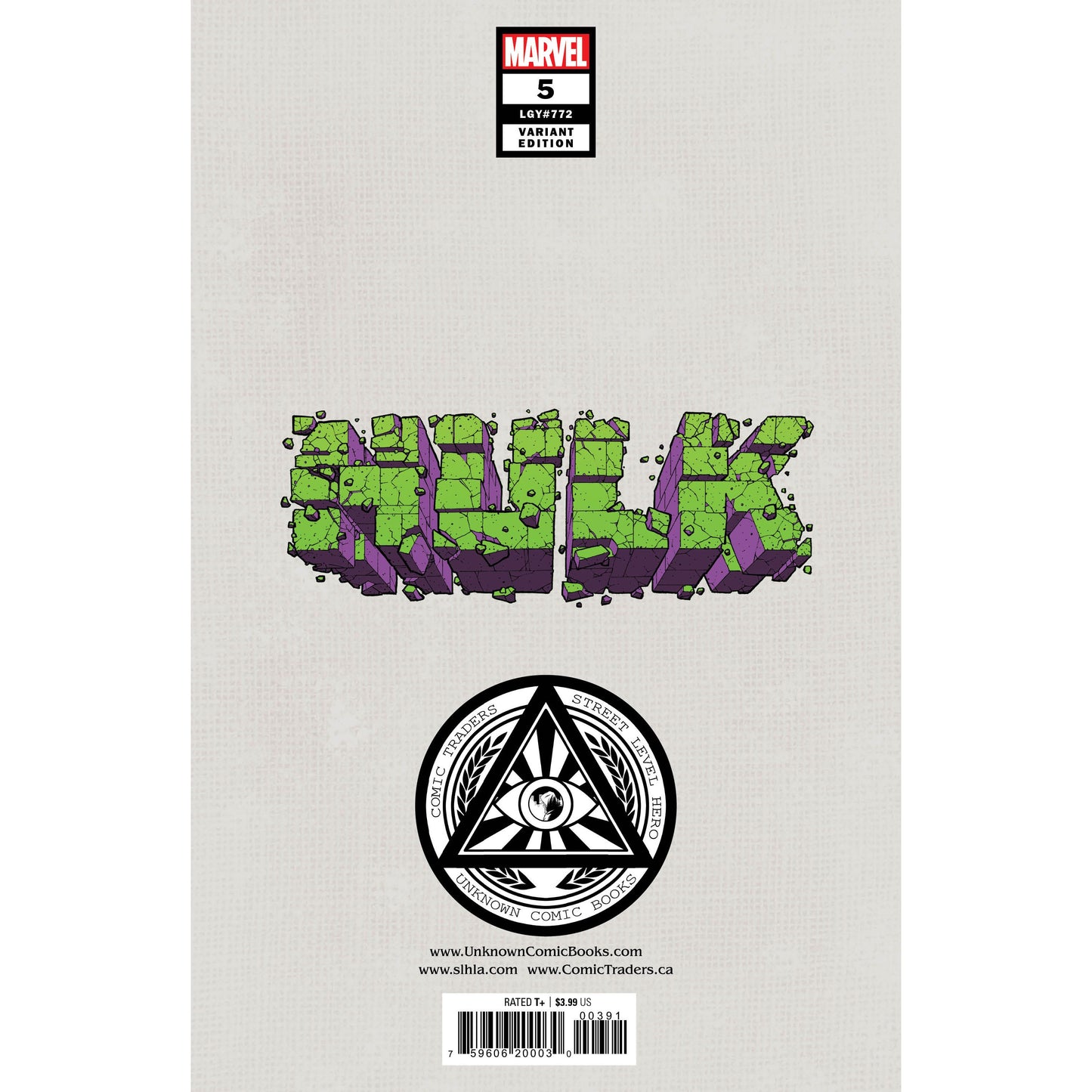 HULK 5 UNKNOWN COMICS MIGUEL MERCADO EXCLUSIVE VOGUE VAR (03/30/2022)