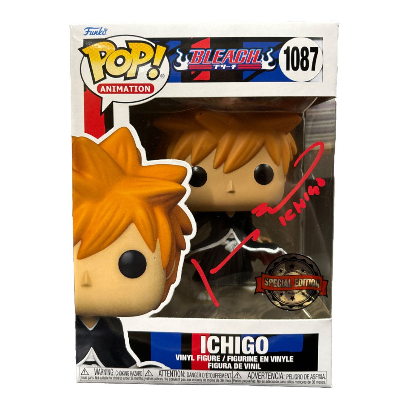 Johnny Young Bosch signed Ichigo Funko POP! Bleach #1087 JSA Authenticated autograph - Plastic Empire