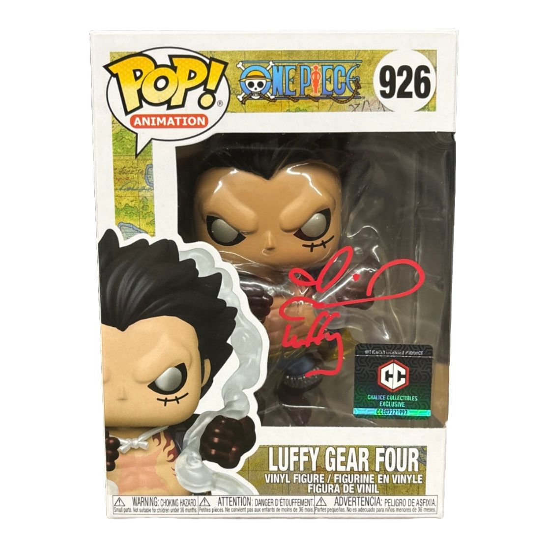 Colleen Clinkenbeard signed Luffy Gear Four One Piece Funko POP! #926 CC Ex JSA Authenticated autograph - Plastic Empire