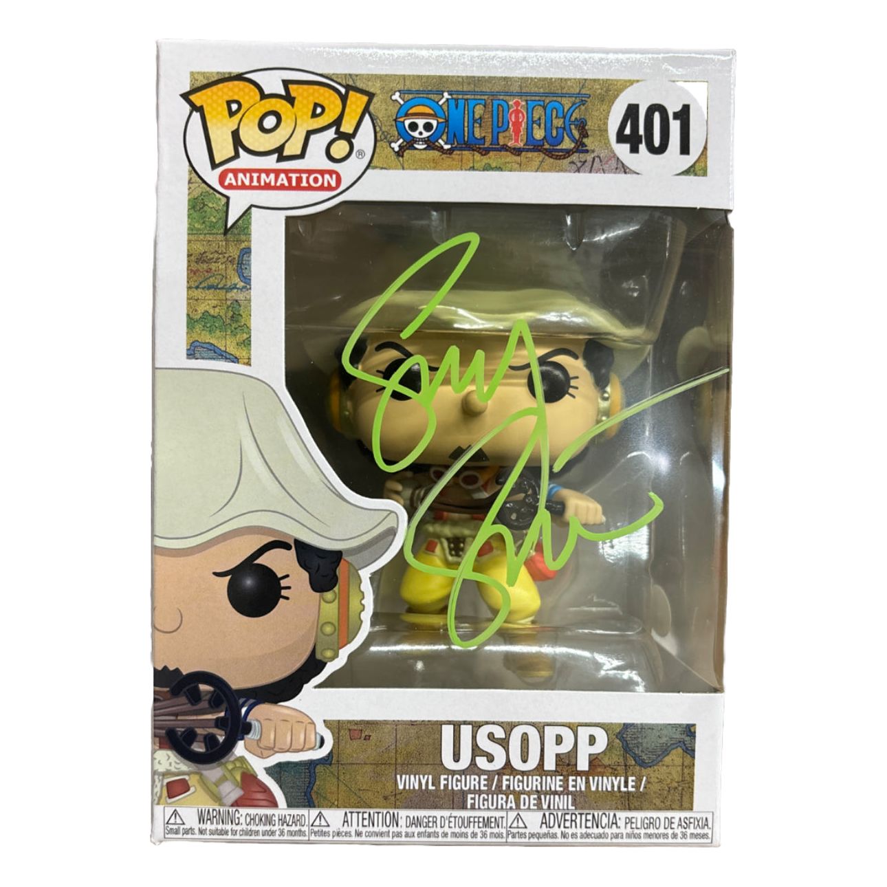 Sonny Strait signed One Piece Usopp Funko Pop! #401 JSA
