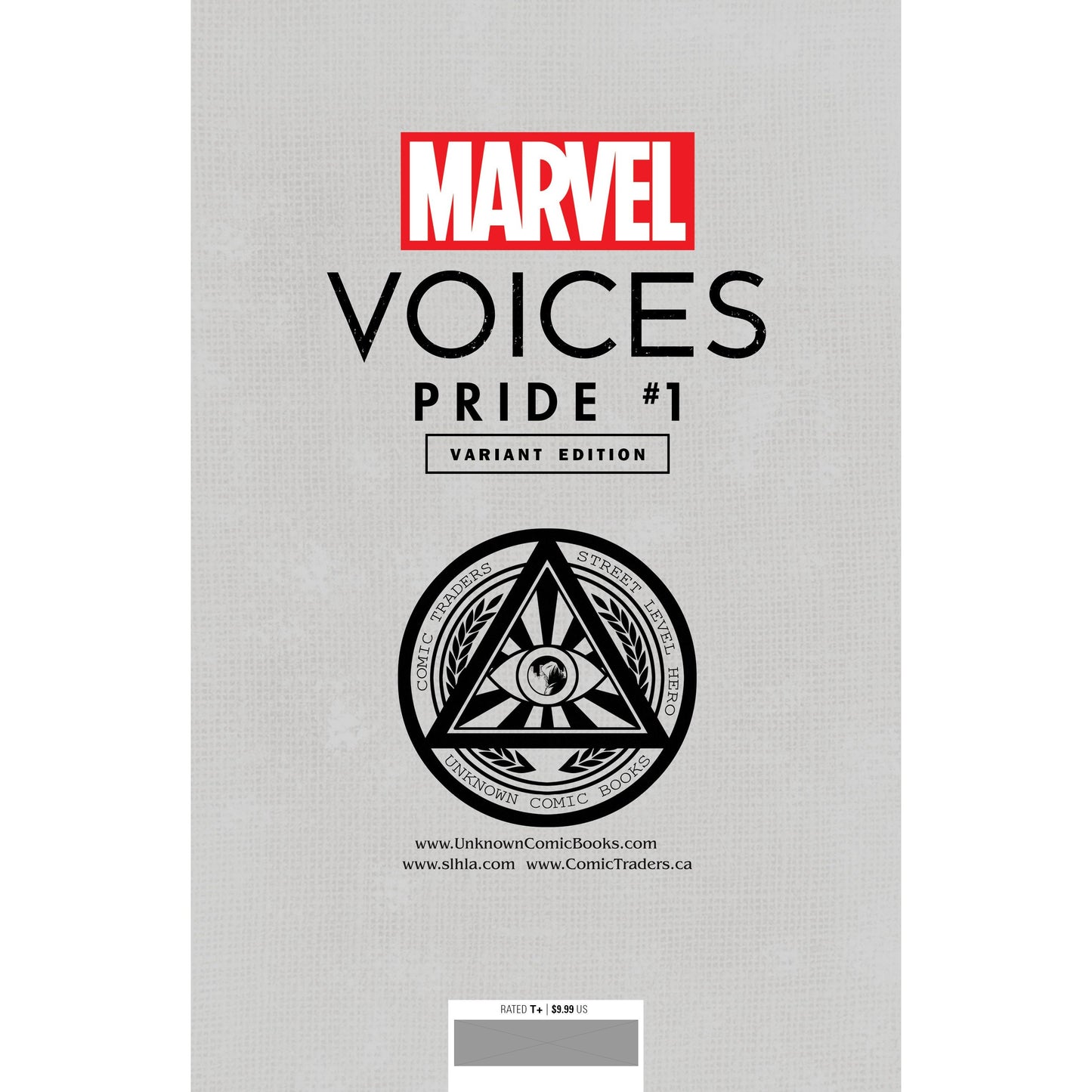 MARVELS VOICES PRIDE #1 UNKNOWN COMICS TYLER KIRKHAM EXCLUSIVE VIRGIN VAR (06/23/2021) - Plastic Empire