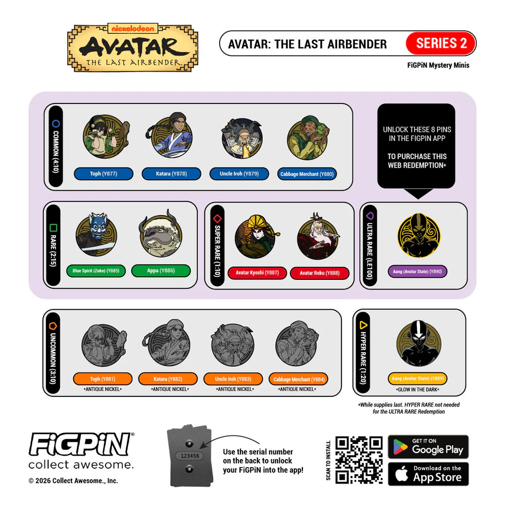 Figpin Avatar Mystery Mini Series 2