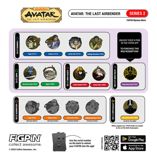 Figpin Avatar Mystery Mini Series 2