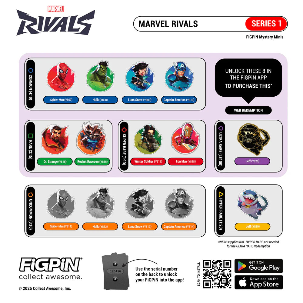 Figpin Mini Marvel Rivals Mystery Series 01