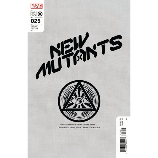 New Mutants 25 Unknown Comics Derrick Chew Exclusive Virgin Var (04/27/2022) (05/11/2022) (05/18/2022)