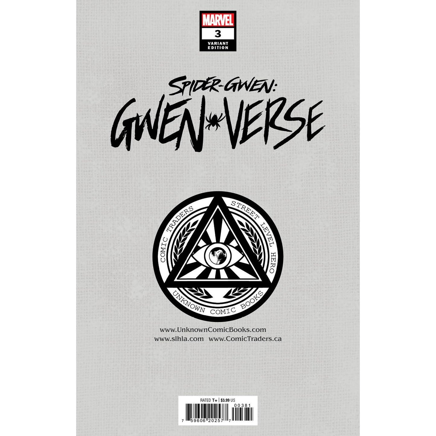 SPIDER-GWEN: GWENVERSE #3 UNKNOWN COMICS SWAY EXCLUSIVE VAR (06/15/2022)