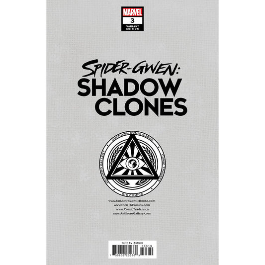 SPIDER-GWEN: SHADOW CLONES #3 UNKNOWN COMICS KAEL NGU EXCLUSIVE VAR (05/10/2023) - Plastic Empire