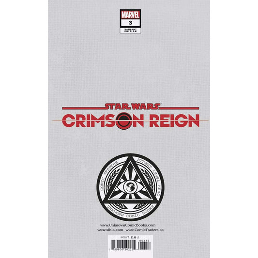 STAR WARS: CRIMSON REIGN 3 UNKNOWN COMICS TYLER KIRKHAM EXCLUSIVE VAR (03/09/2022) - Plastic Empire
