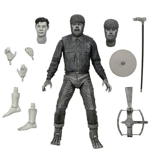NECA  Universal Monsters Ultimate Wolf Man Monster Black & White 7-In Action Figure