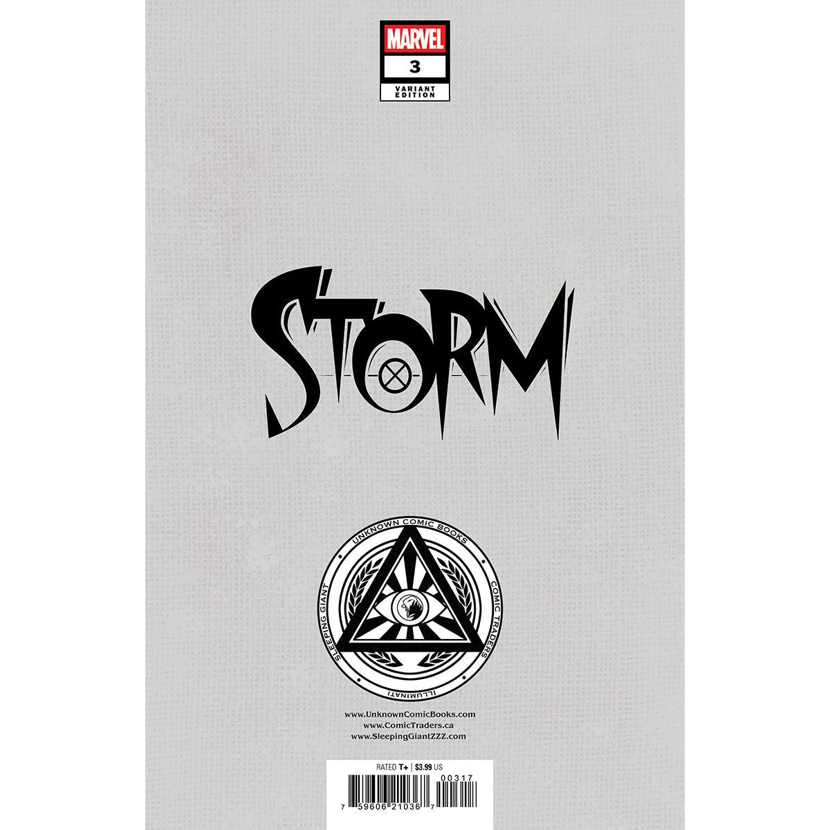 Storm #3 Unknown Comics Mateus Manhanini Exclusive Virgin Var (12/11/2024)