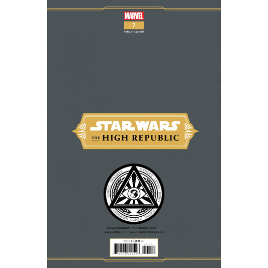 STAR WARS HIGH REPUBLIC #8 UNKNOWN COMICS MARCO TURINI EXCLUSIVE VIRGIN VAR (08/11/2021)