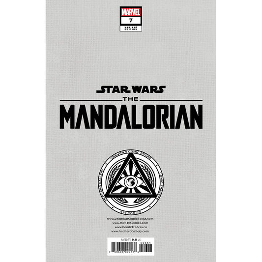 STAR WARS: THE MANDALORIAN #7 UNKNOWN COMICS KAARE ANDREWS EXCLUSIVE VAR (01/11/2023) - Plastic Empire