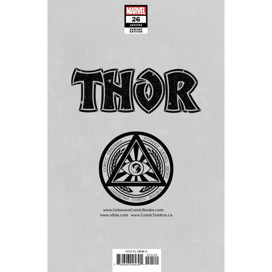 THOR #26 UNKNOWN COMICS TYLER KIRKHAM EXCLUSIVE VAR (06/08/2022)
