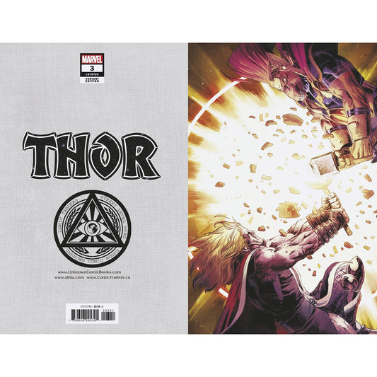 THOR #3 UNKNOWN COMICS EXCLUSIVE 4TH PTG KLEIN VIRGIN VAR (09/09/2020) - Plastic Empire