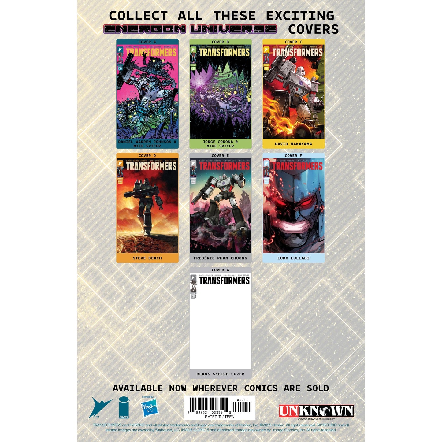 Transformers #19 Unknown Comic Chad Hardin Exclusive Virgin Var (04/16/2025)